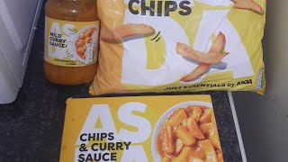 FOOD COMPARISON ASDA JUST ESSENTIALS CHIPS amp CURRY SAUCE READY MEAL OR BAG amp JAR SIOBHANs LIFE [upl. by Pratte]