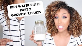 Rice Water Rinse Part 2  Hair Growth Results  BiancaReneeToday [upl. by Ahsiekrats]