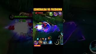 ESMERALDA VS FREDRINN🔥MOBILE LEGENDS BANG BANG mlbb shortsvideo shorts [upl. by Larcher]