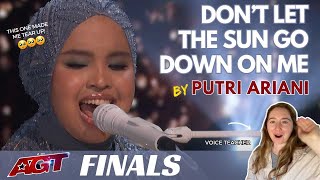 Voice Teacher Reacts to Dont Let the Sun Go Down by Putri Ariani [upl. by Anaujait41]