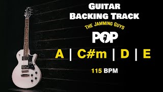 A Major  115 BPM  GUITAR BACKING TRACK  A Cm D E  The Jamming Guys  Guitar Training [upl. by Thibaud]