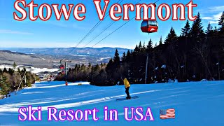 SKIING IN STOWE VERMONT  Stowe Mountain Resort 2023 [upl. by Trinetta377]