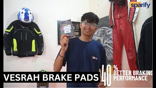 Vesrah high performance brake pads review [upl. by Regdirb]