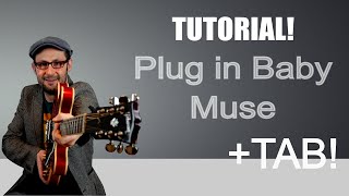 Plug in baby  Muse  lezione tutorial chitarra [upl. by Gibbs]