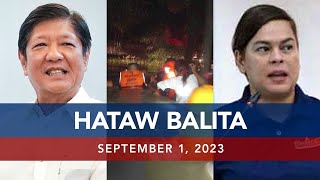 UNTV HATAW BALITA  September 1 2023 [upl. by Sandro575]