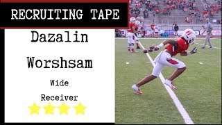 WATCH Alabama WR commit Dazalin Worsham could be another great Bama Wideout [upl. by Irrahs24]