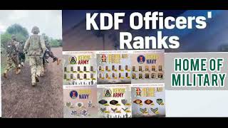 KDF Kenya Defense force Ranks Outline 20242025 [upl. by Irallih]