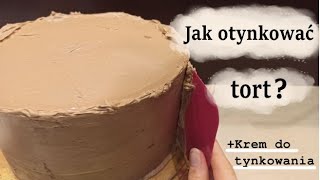 Jak otynkować tort  krem czekoladowy do tynkowania [upl. by Urbai41]