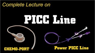 PICC Line  Peripheral inserted central catheter in hindi  PICC Line vs Central Line  Chemoport [upl. by Ethbin]