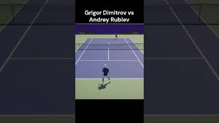 Grigor Dimitrov vs Andrey Rublev  US OPEN  Shorts Tennis Gaming Tiebreak usopen [upl. by Katinka]