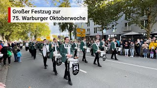 Festumzug der 75 Warburger Oktoberwoche 2024 [upl. by Quinlan889]