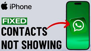 FIX WhatsApp Not Showing Contacts on iPhone [upl. by Gelman837]