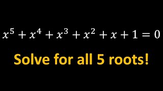 Solving A Quintic  Polynomial Equations maths [upl. by Ardet115]