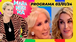 MAÑANÍSIMA  PROGRAMA 030124  FÁTIMA FLOREZ FURIOSA CON MIRTHA PORQUE CAMBIA SU OBRA POR EL CIRCO [upl. by Dorothea]