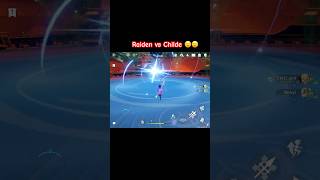 EPIC RAIDEN VS CHILDE 🥰😍😮😮 genshinimpact raiden foryou gaming games gamers [upl. by Aivatnahs]