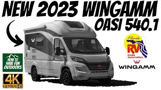 GREAT UPGRADES 2023 WINGAMM OASI 5401 Camper Van Walkthrough  2023 FL RV SuperShow [upl. by Vyner]