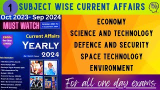 SUBJECT WISE SPEEDY CURRENT AFFAIRS  SEPTEMBER 2024  ENGLISH [upl. by Fauver762]