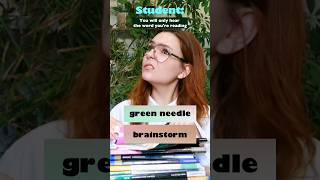 Brainstorm or Green needle illusion englishpronunciation englishspeaking students shorts [upl. by Rhett]