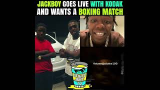 Jackboy goes live with Kodak and wants a boxing match [upl. by Brigida]