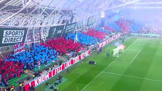 DROGS FANS PUT ON A SPECTACULAR SHOW  DROGHEDA UNITED V DERRY CITY  2024 FAI CUP FINAL [upl. by Koffman]