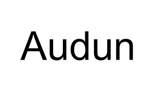 How to Pronounce Audun Norwegian [upl. by Gagliano]