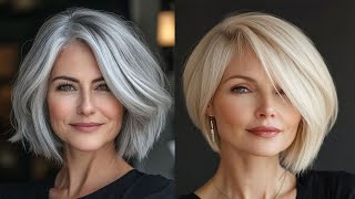 Unbelievable Hair Transformations Classic Platinum Blonde Lob With Soft Curls Bob Hairstyle Trends [upl. by Cowey691]