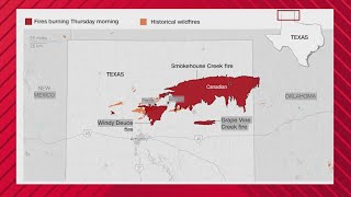 Texas Panhandle wildfire latest More than a million acres burned [upl. by Anilrahc]