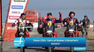 Dakar 2024  Sainz et Brabec triomphent encore [upl. by Eydie]