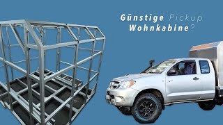 Was kostet eine selbst gebaute Wohnkabine aus AluProfilen  Pickup Offroad Camper [upl. by Ertnod]