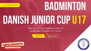 Badminton Danish Junior Cup 2024 MD U17 PuhakkaRodrigues vs FalkenbyFrandsen Badminton Match [upl. by Speroni]