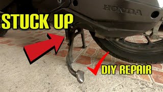 HONDA CLICK 125 CENTER STAND REPAIR [upl. by Corvin705]