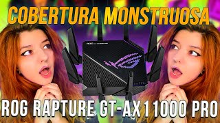 O roteador gamer ultrapoderoso ROG Rapture GTAX11000 Pro [upl. by Neirbo]