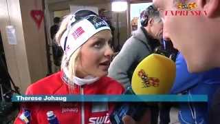 Therese Johaug har lite svårt för Svenska [upl. by Nosduh47]