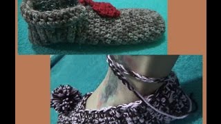 Pantuflas para Hombre y Mujer a Crochet [upl. by Lemak660]