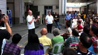 Fr Paul Foulon delivering his farewell message to the Andrean alumni and faculty 01May12 [upl. by Hilliary]