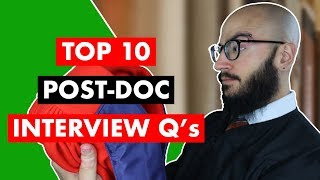 Top 10 Postdoc Interview Questions  How To Answer Post Doctoral Questions [upl. by Ennis94]