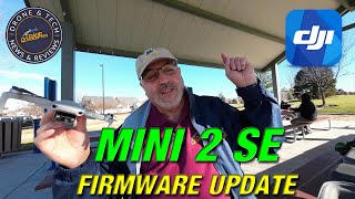 DJI Mini 2 SE Firmware Update v01000410  Test Flight On A Very Windy Day [upl. by Nevah]