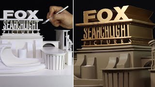 Fox Searchlight Pictures Logo Diorama Searchlight Pictures  20th Century Fox  Timelapse [upl. by Ellerad]