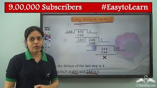 HCF Long division Method  2 numbers  Class 5  CBSE  NCERT  ICSE [upl. by Conlon]