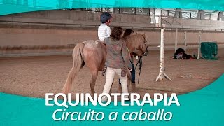 EQUINOTERAPIA 8  Circuito a caballo [upl. by Sualocin660]