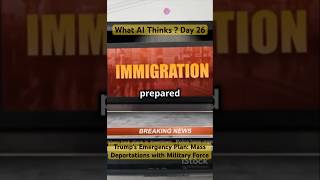 What AI Thinks  Day 26  Trumps Emergency Plan Mass Deportations with Military Force usa [upl. by Bach272]