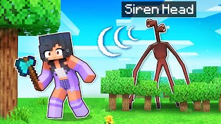 3 NIGHTS With SIREN HEAD In Minecraft [upl. by Yrot]