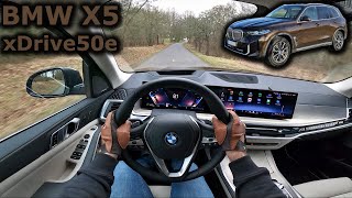 2024 BMW X5 xDrive50e  plugin hybrid  POV test drive [upl. by Mellisent]