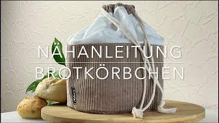 Nähanleitung Sewing Tutorial  Brotkörbchen [upl. by Ollie976]