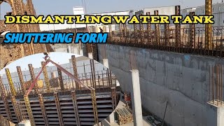 How to dismantling of shuttering in wall of water tank [upl. by Nillad757]