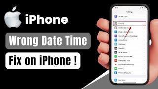 Wrong Time and Date on iPhone Fix [upl. by Neirad719]