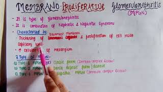 Membranoproliferative glomerulonephritis MPGN  causes symptoms amp pathology  Renal pathology [upl. by Lathe]