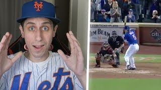 Mets Fan Reacts to David Wrights FIRST At Bat Since 2016 [upl. by Aronson]