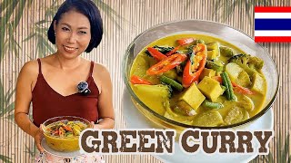 THAI GREEN CURRY Rezept 😋🇹🇭Thailändisch kochen [upl. by Timofei]