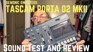 Vintage Tech Review 1  Tascam Porta 02 MKII 4 Track Cassette Recorder [upl. by Akilaz]